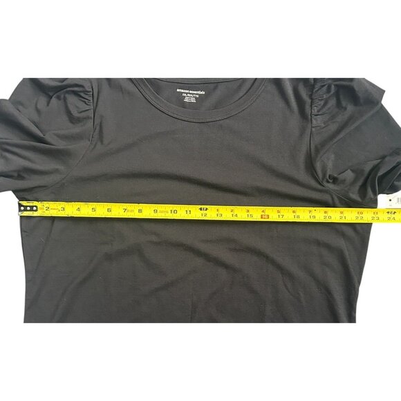 Amazon Essentials Classic-Fit Puff Short-Sleeve Crewneck Boxy T-Shirt Black XXL - Picture 9 of 10